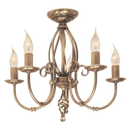Elstead - Luster na lancu ARTISAN 5xE14/60W/230V