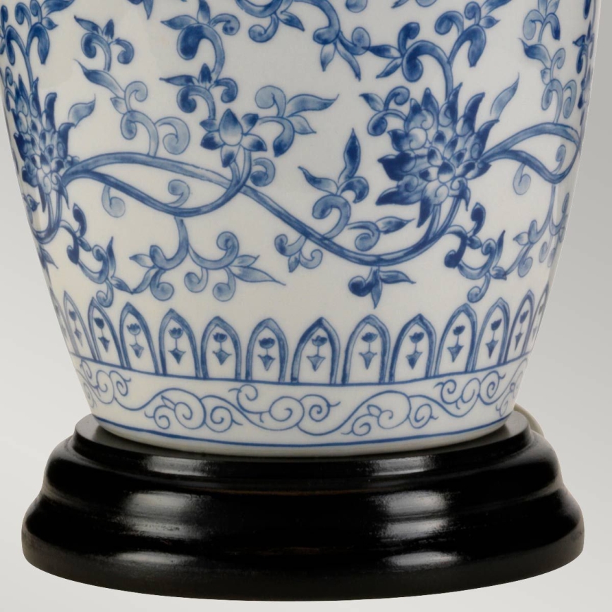 Elstead - Stona lampa BLUE GINGER JAR 1xE27/60W/230V