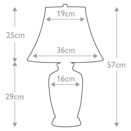 Elstead - Stona lampa BLUE GINGER JAR 1xE27/60W/230V