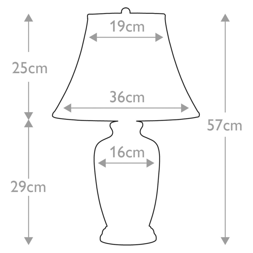 Elstead - Stona lampa BLUE GINGER JAR 1xE27/60W/230V