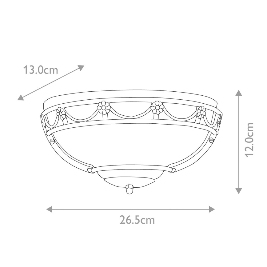 Elstead - Zidno svetilo CARISBROOKE 1xE27/60W/230V