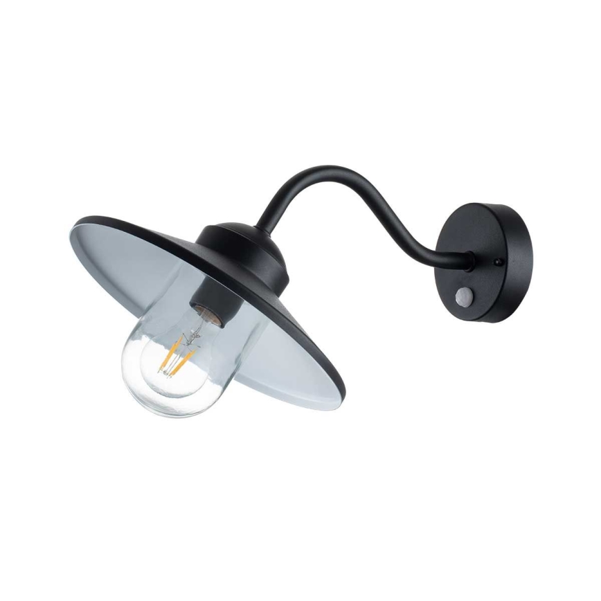 Elstead - Spoljašnje zidno svetlo sa senzorom KLAMPENBORG 1xE27/60W/230V IP44