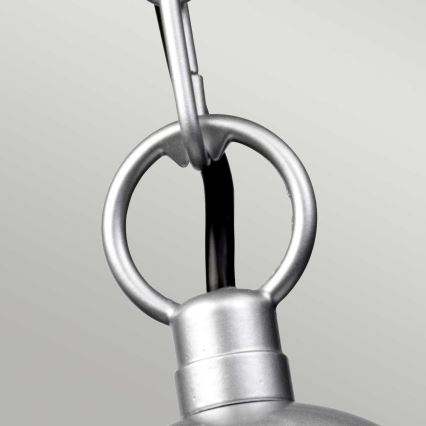 Elstead - Spoljna viseća lampa na lancu KLAMPENBORG 1xE27/60W/230V IP44 mat hrom