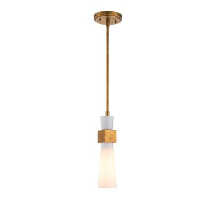 Elstead - Luster na štapu KRISTY 1xE27/40W/230V prečnik 15,2 cm, bakarne boje