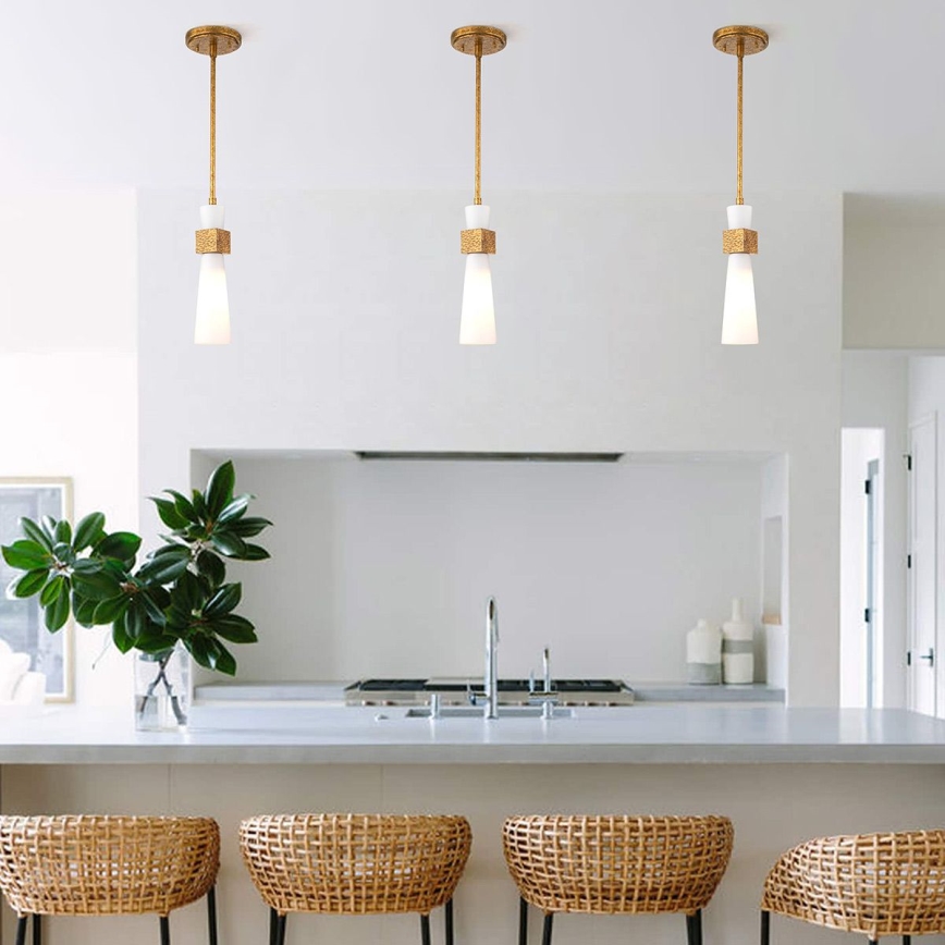 Elstead - Luster na štapu KRISTY 1xE27/40W/230V prečnik 15,2 cm, bakarne boje