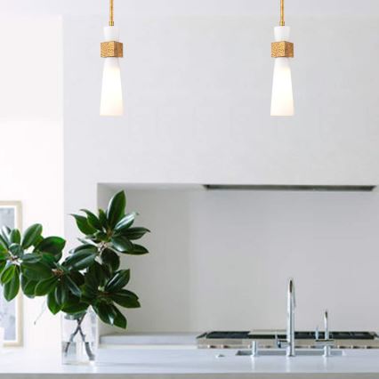 Elstead - Luster na štapu KRISTY 1xE27/40W/230V prečnik 15,2 cm, bakarne boje