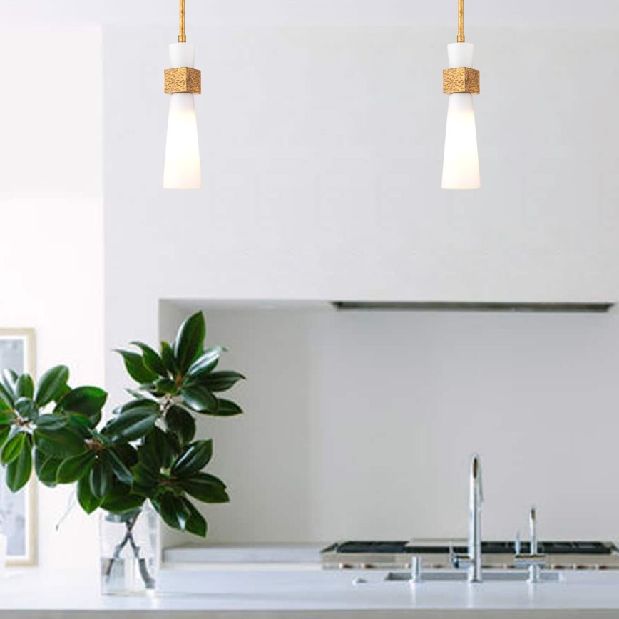 Elstead - Luster na štapu KRISTY 1xE27/40W/230V prečnik 15,2 cm, bakarne boje