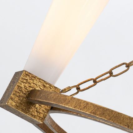 Elstead - Luster na štapu KRISTY 4xE27/40W/230V bakarni