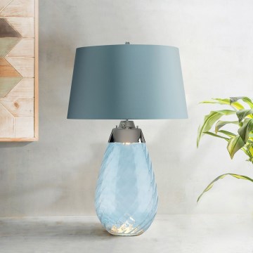 Elstead - LED stona lampa LENA 1xE27/40W/230V + 1xGU10/7W 74 cm plava