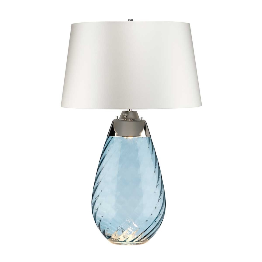 Elstead - LED stolna lampa LENA 1xE27/40W/230V + 1xGU10/7W 74 cm plava/bela