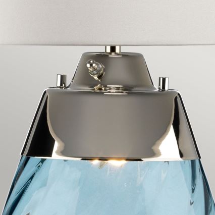 Elstead - LED stolna lampa LENA 1xE27/40W/230V + 1xGU10/7W 74 cm plava/bela