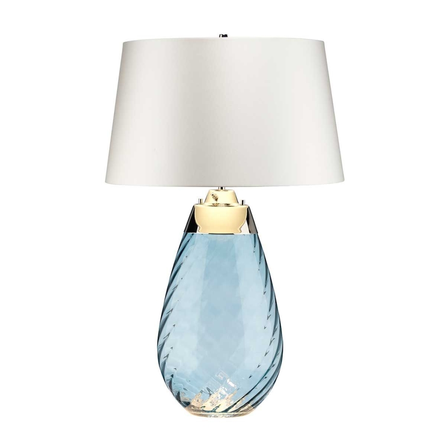Elstead - LED stolna lampa LENA 1xE27/40W/230V + 1xGU10/7W 74 cm plava/bela