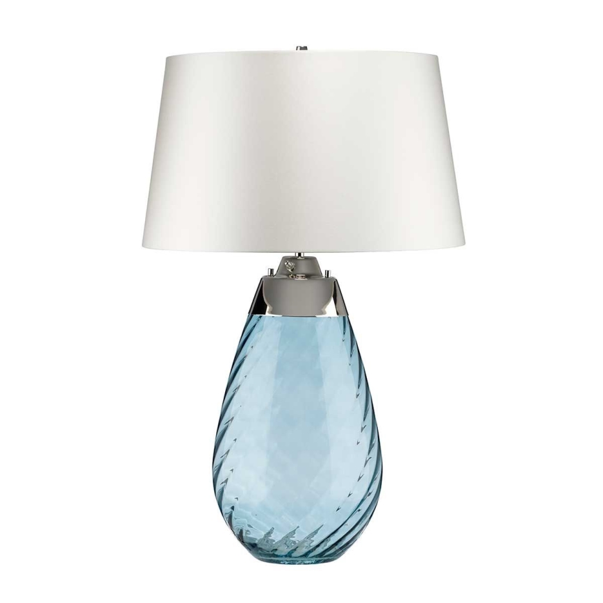Elstead - LED stolna lampa LENA 1xE27/40W/230V + 1xGU10/7W 74 cm plava/bela