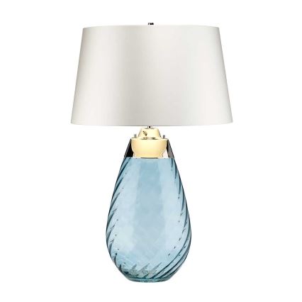 Elstead - LED stolna lampa LENA 1xE27/40W/230V + 1xGU10/7W 74 cm plava/bela