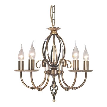 Elstead - Luster na lancu ARTISAN 5xE14/60W/230V