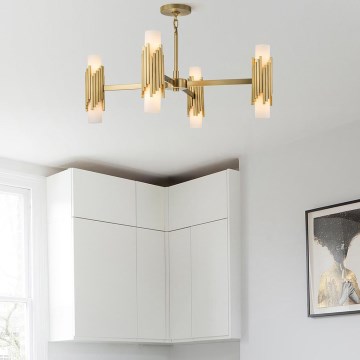 Elstead - Luster na šipci MARVELE 8xE14/40W/230V zlatna