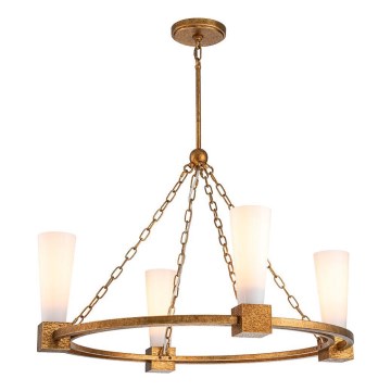 Elstead - Luster na štapu KRISTY 4xE27/40W/230V bakarni