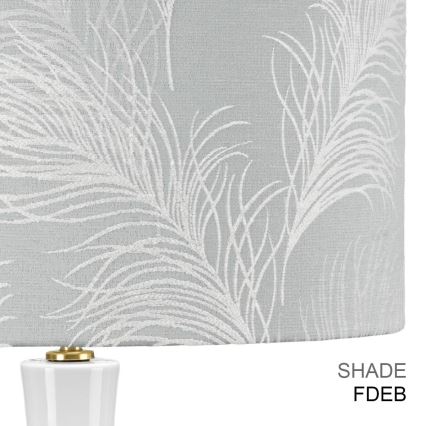 Elstead - Stona lampa MILO 1xE27/60W/230V siva