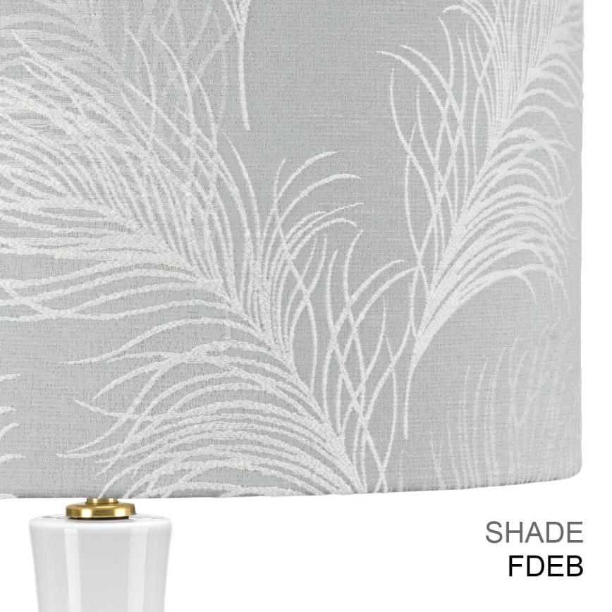 Elstead - Stona lampa MILO 1xE27/60W/230V siva