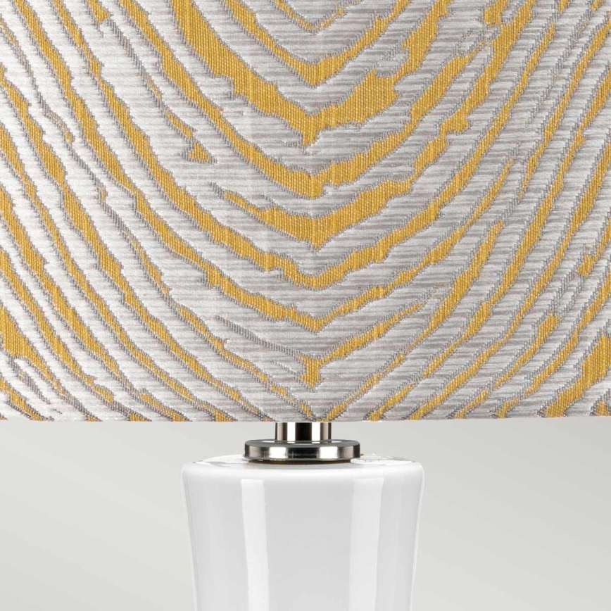 Elstead - Stona lampa MILO 1xE27/60W/230V siva/zlatna