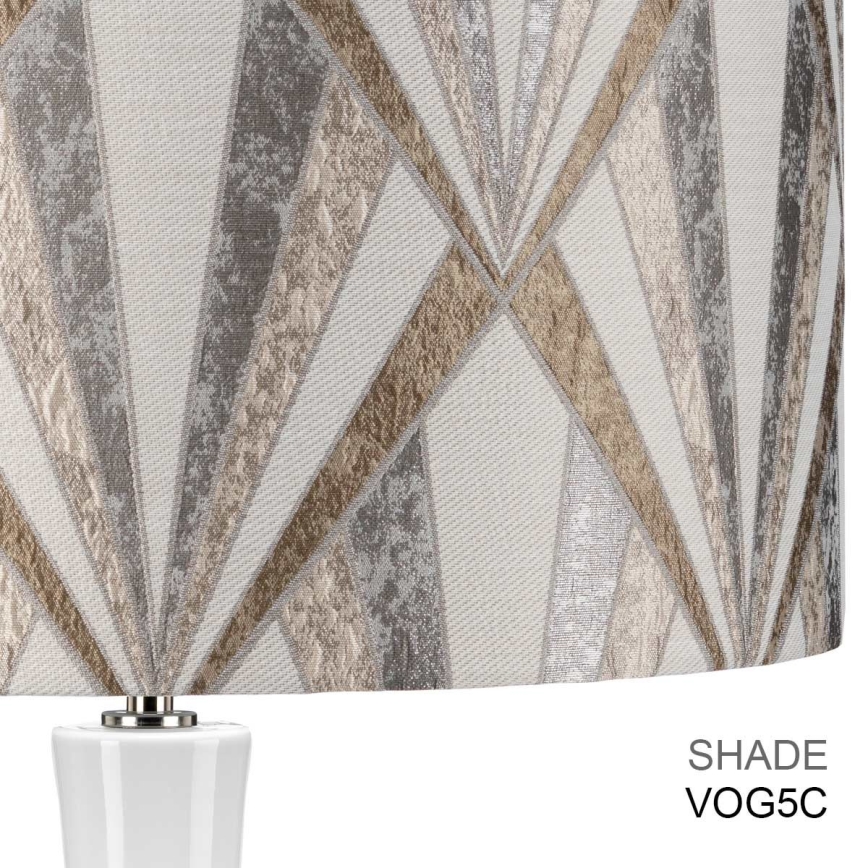 Elstead - Stona lampa MILO 1xE27/60W/230V siva/smeđa