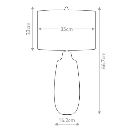 Elstead - Lampa za sto NEWHAM 1xE27/60W/230V