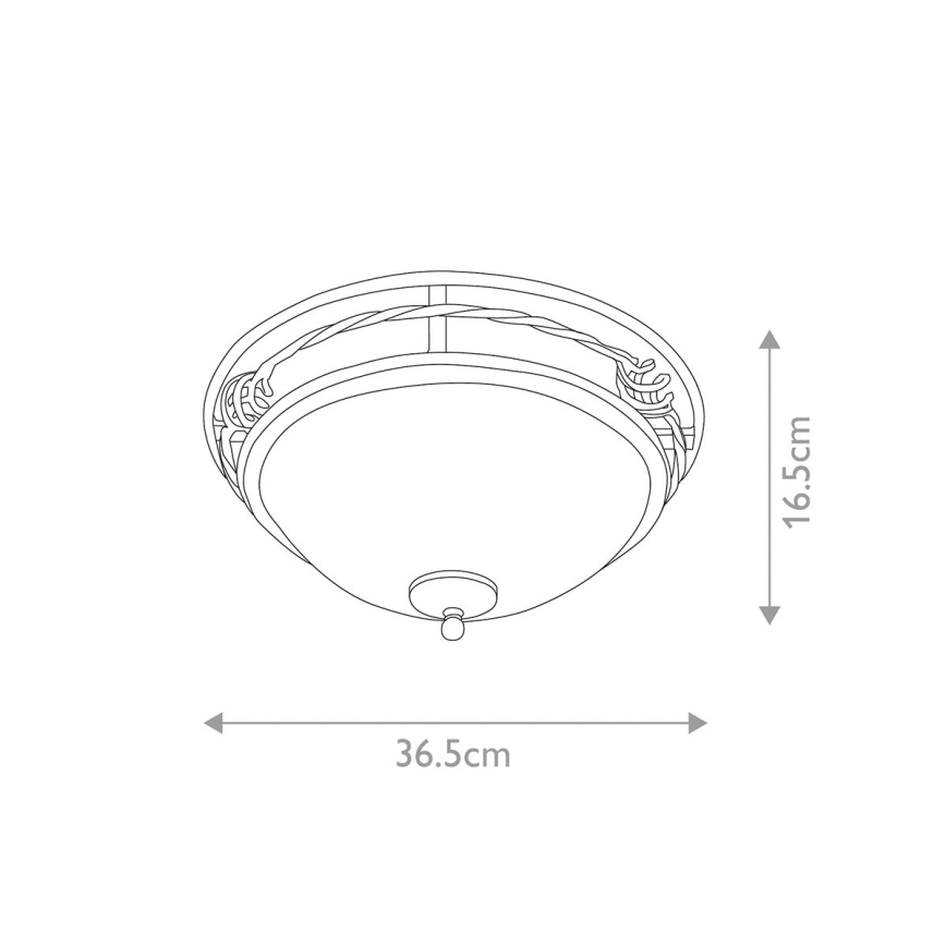 Elstead - Plafonsko svetlo PEMBROKE 2xE27/60W/230V