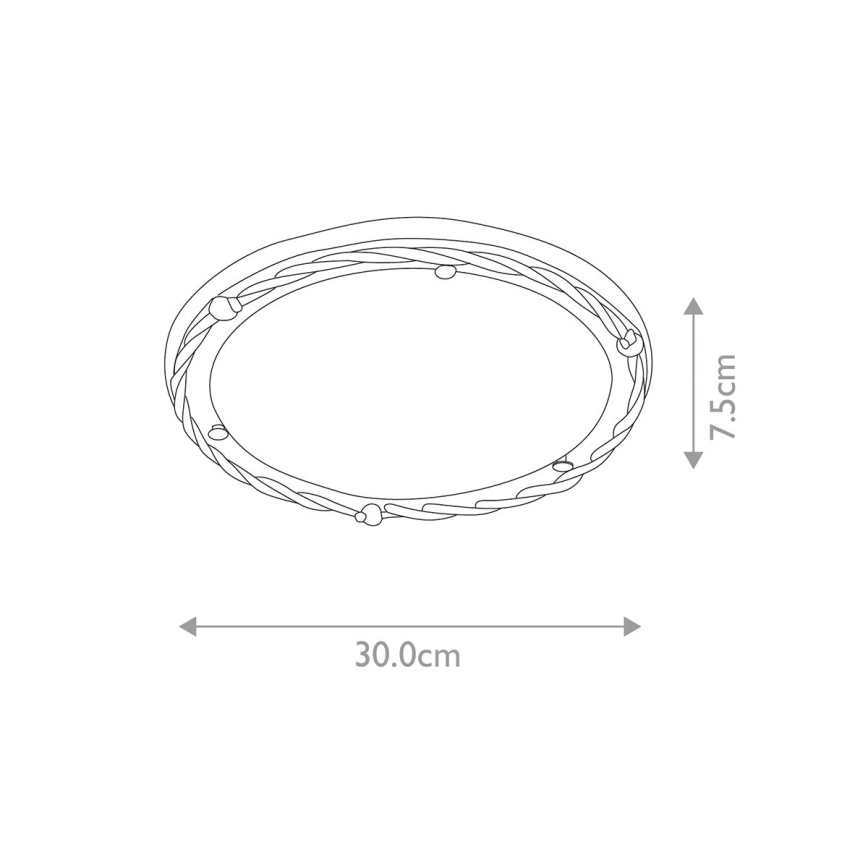 Elstead - plafonsko svetlo PEMBROKE 1xE27/60W/230V crno