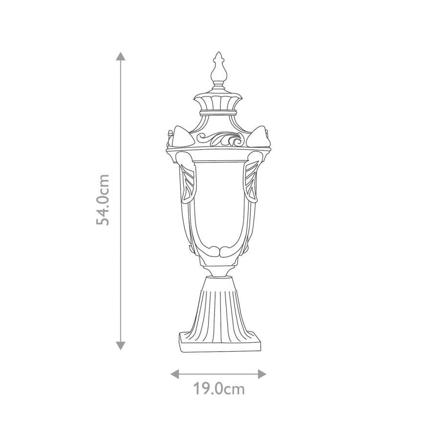 Elstead - Spoljašnja lampa PHILADELPHIA 1xE27/60W/230V IP44 bronzana