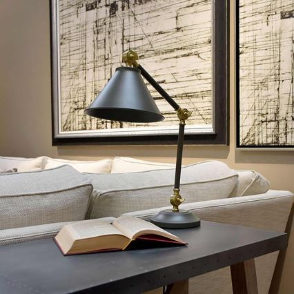 Elstead - Stona lampa PROVENCE ELEMENT 1xE27/60W/230V siva