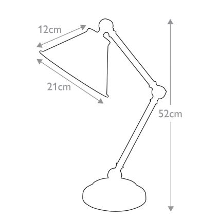 Elstead - Stona lampa PROVENCE ELEMENT 1xE27/60W/230V siva