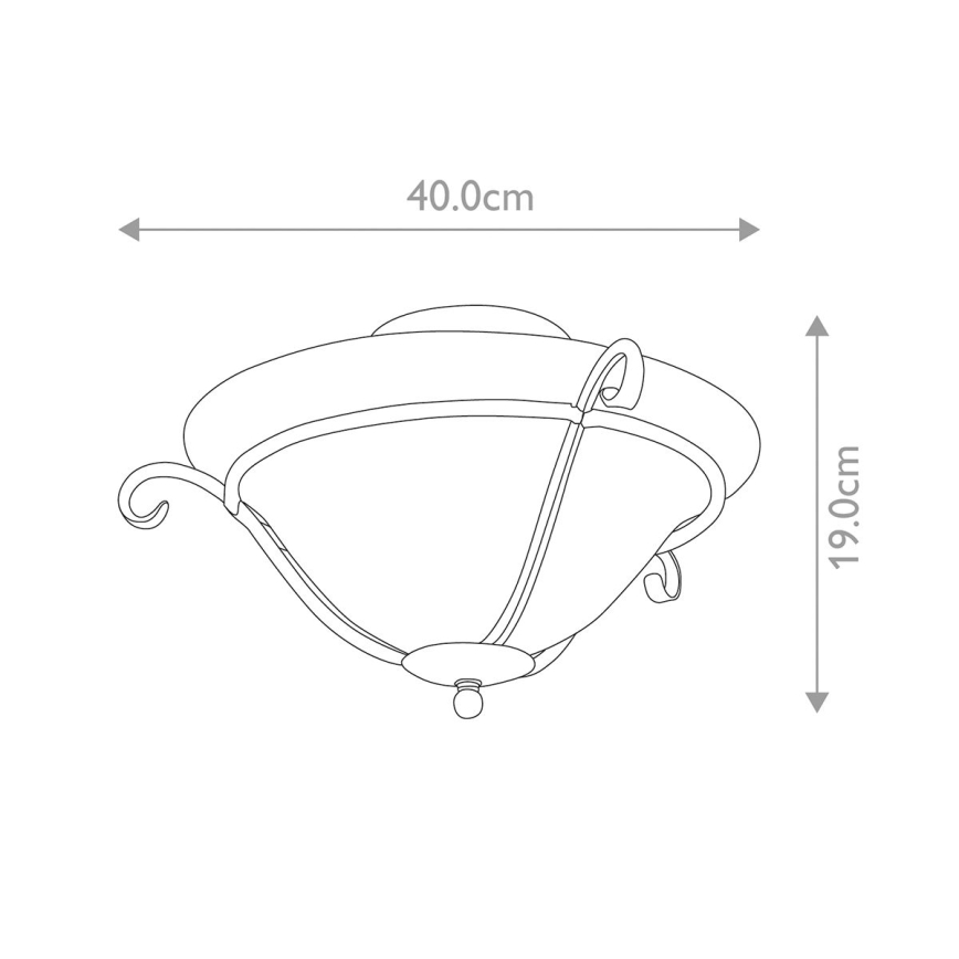 Elstead - Stropna svetiljka TORCHIERE 1xE27/60W/230V