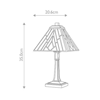 Elstead - Stona lampa Tiffany ALDERLEY 1xE14/40W/230V 35 cm