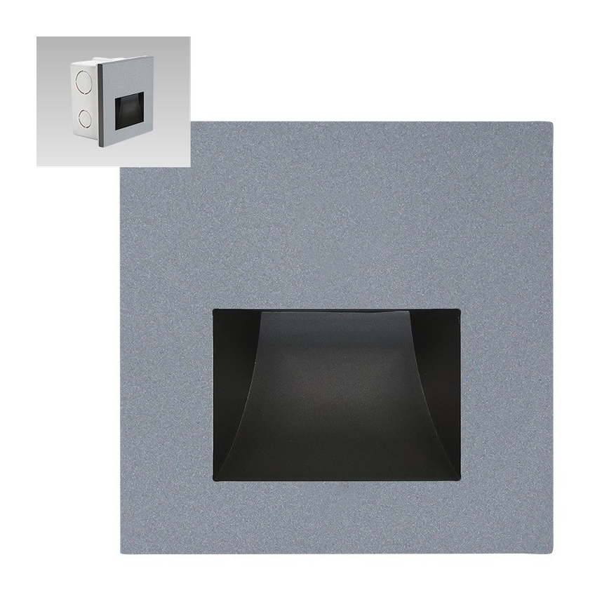 Emithor 70417 - LED svetlo za stepenište SUNNY LED/1W/230V 4000K siva