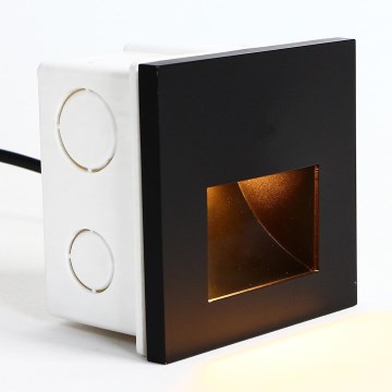 Emithor 70419 - LED svetiljka za stepenište SUNNY LED/1W/230V 4000K crna