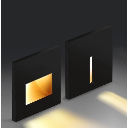 Emithor 70419 - LED svetiljka za stepenište SUNNY LED/1W/230V 4000K crna