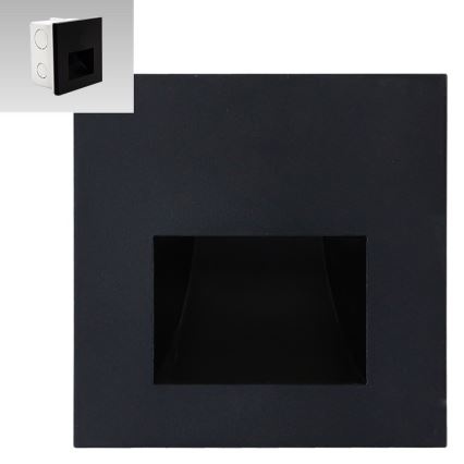 Emithor 70419 - LED svetiljka za stepenište SUNNY LED/1W/230V 4000K crna