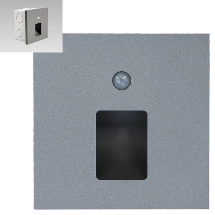 Emithor 70422 - LED svetiljka za stepenište sa senzorom VIX LED/1W/230V 4000K siva