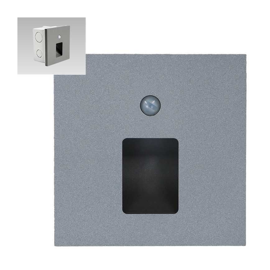 Emithor 70422 - LED svetiljka za stepenište sa senzorom VIX LED/1W/230V 4000K siva