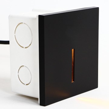 Emithor 70431 - LED svetlo za stepenište LINE LED/1W/230V 4000K crna