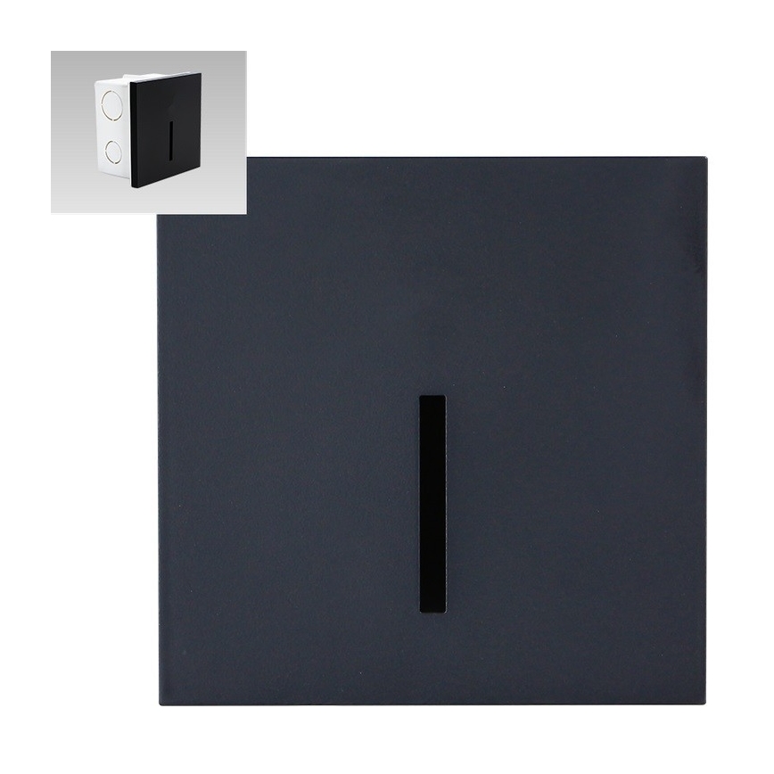 Emithor 70431 - LED svetlo za stepenište LINE LED/1W/230V 4000K crna