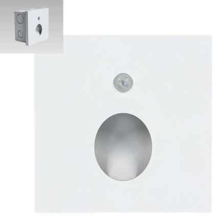 Emithor 70432 - LED svetlo za stepenište sa senzorom OLIVE LED/1W/230V 4000K bela