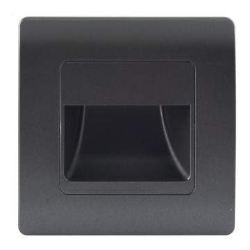 Emithor 70438 - LED svetiljka za stepenište STEP LIGHT LED/1W/230V 4000K crna