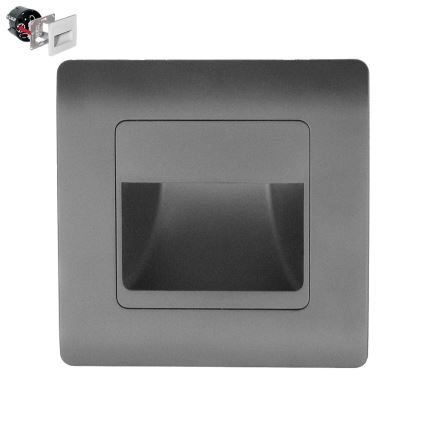 Emithor 70439 - LED svetiljka za stepenište STEP LIGHT LED/1W/230V antracit