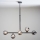 Endon 101348 - Luster na stalku OTIS 5xG9/3W/230V crni hrom/zadimljeno crna