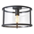 Endon 101540 - Stropna svetiljka HOPTON 1xE27/10W/230V crna