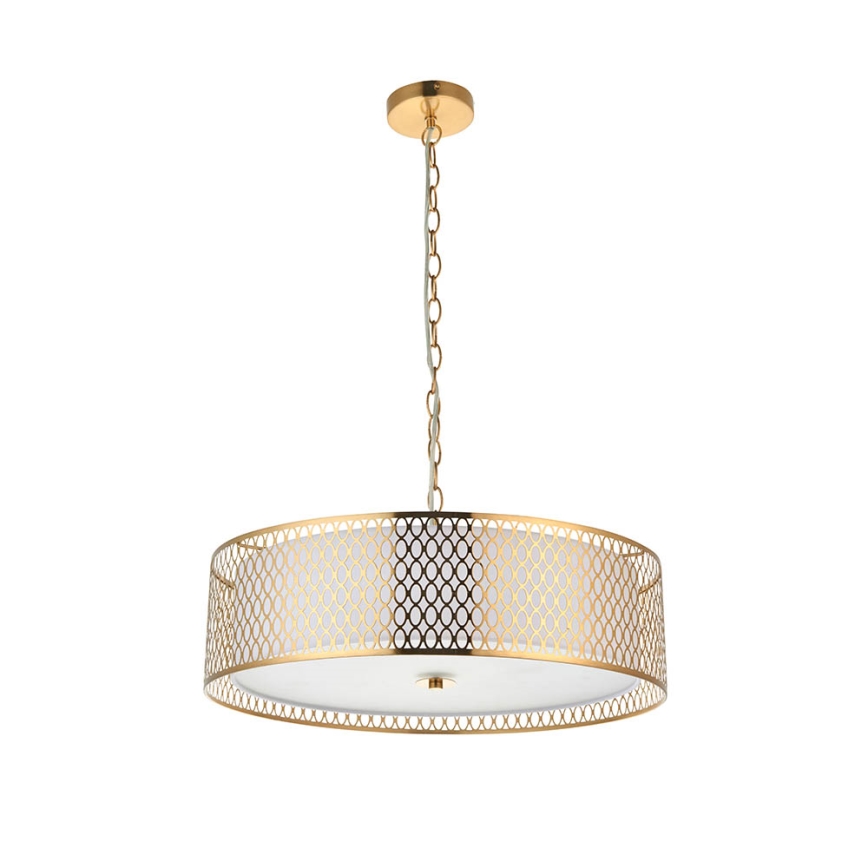 Endon 101569 - Luster na lancu CORDERO 3xE27/10W/230V zlatna