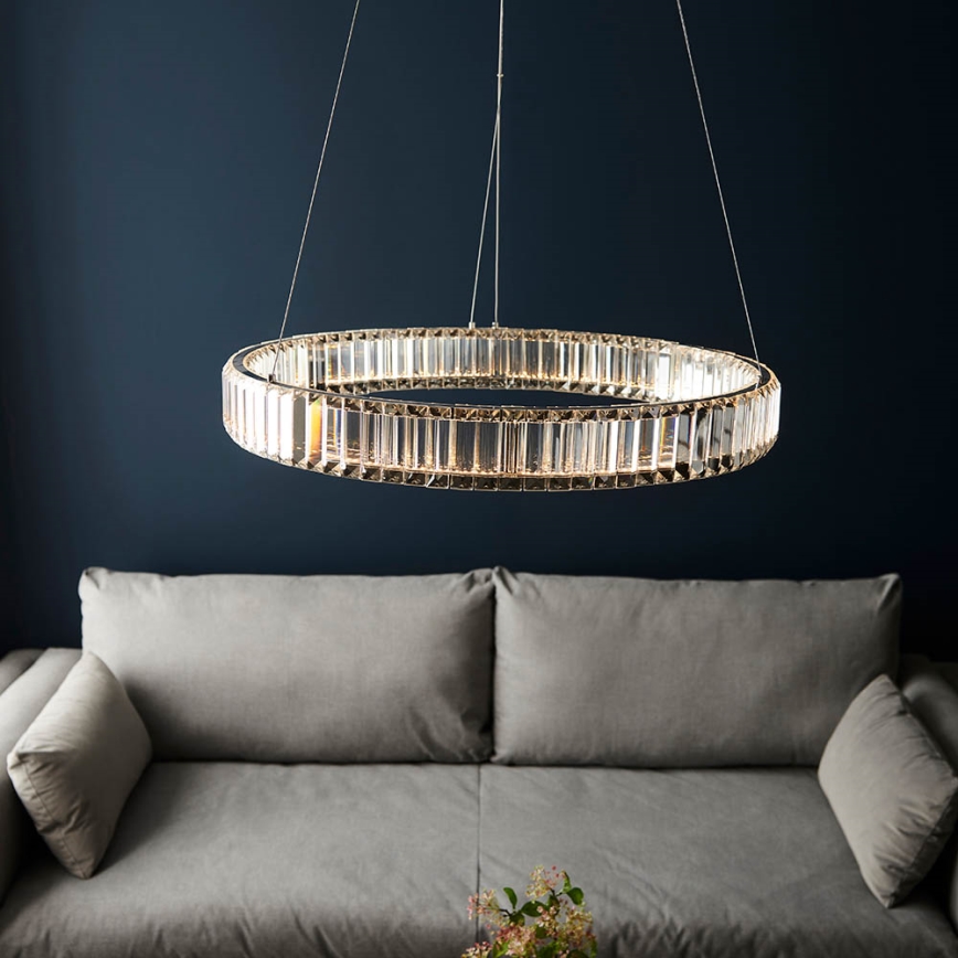 Endon 102255 - LED prigušiva luster na sajli LAGUNA, LED/36W/230V, sjajni hrom