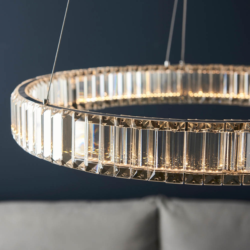 Endon 102255 - LED prigušiva luster na sajli LAGUNA, LED/36W/230V, sjajni hrom