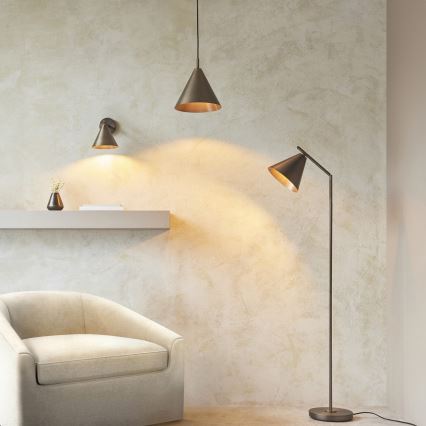 Endon 102895 - Podna lampa CAPE 1xE27/10W/230V bronzana